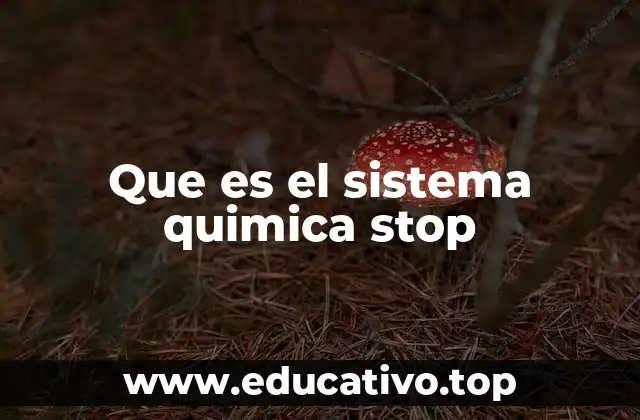 Que es el sistema quimica stop