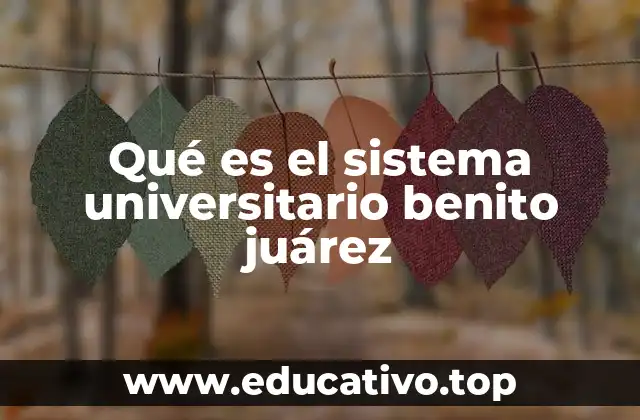 Qué es el sistema universitario benito juárez