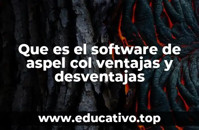 Que es el software de aspel col ventajas y desventajas