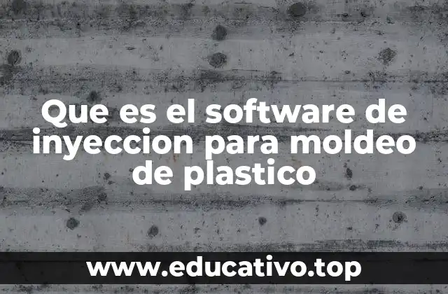 Que es el software de inyeccion para moldeo de plastico