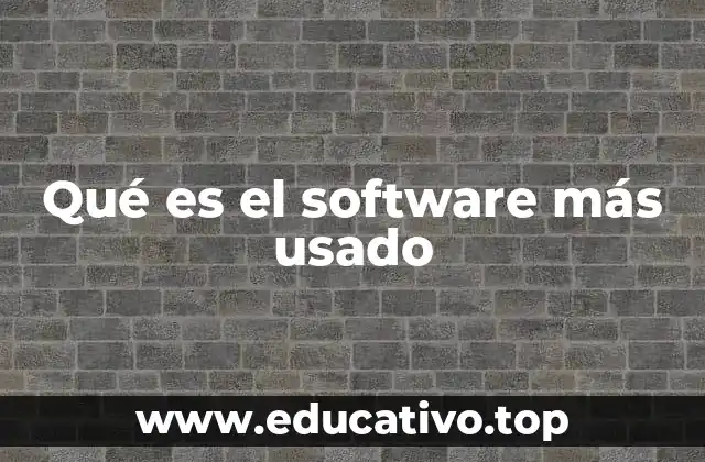 Qué es el software más usado