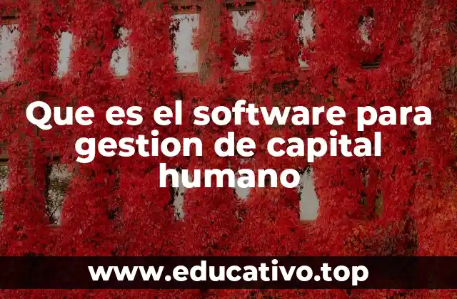 Que es el software para gestion de capital humano