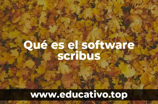 Qué es el software scribus