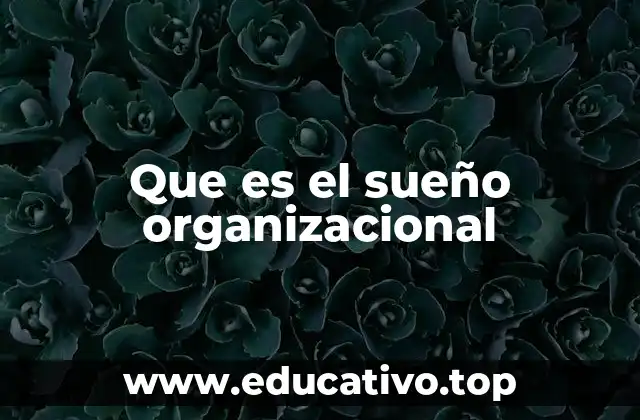 Que es el sueño organizacional