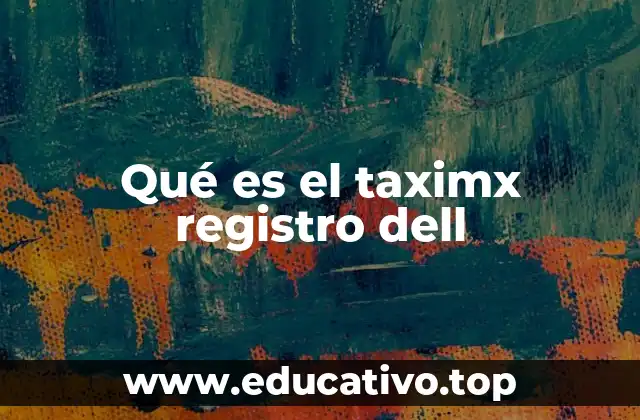 Qué es el taximx registro dell