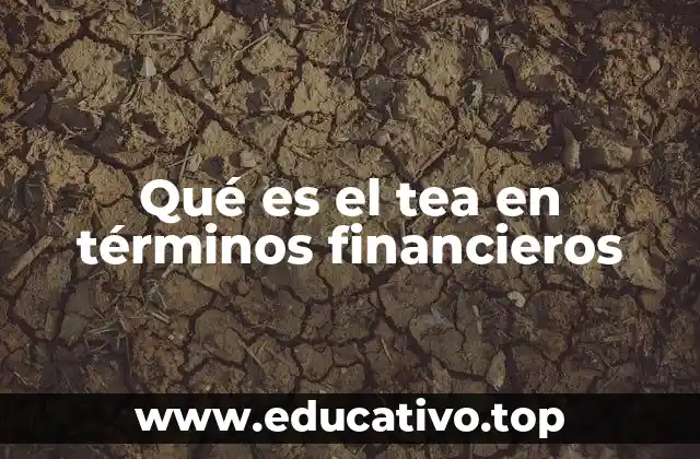 Cómo se calcula el TEA