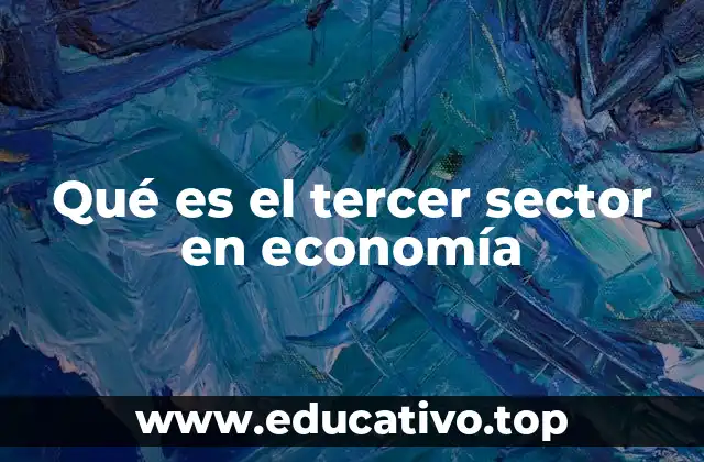 Qué es el tercer sector en economía