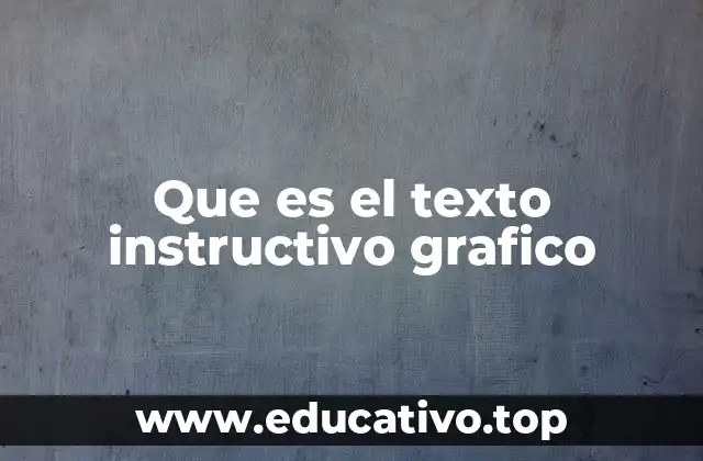 Que es el texto instructivo grafico