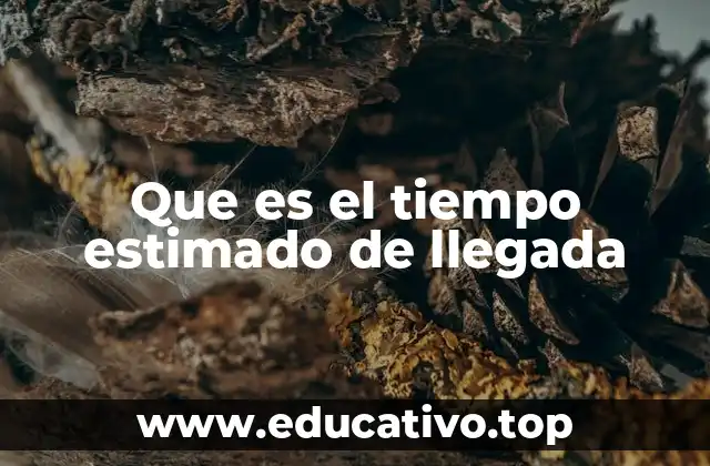 Que es el tiempo estimado de llegada