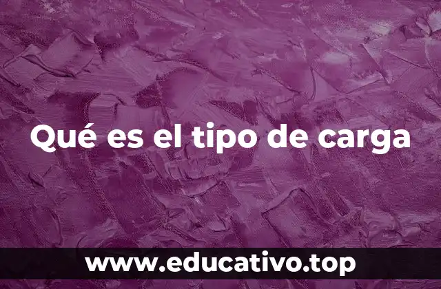 Qué es el tipo de carga