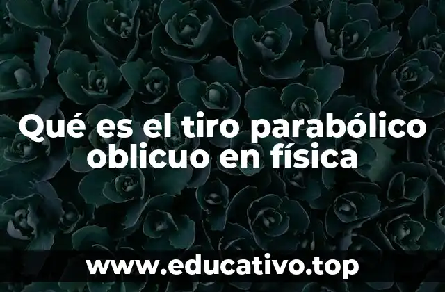 Qué es el tiro parabólico oblicuo en física