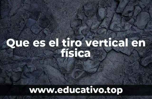 Que es el tiro vertical en física