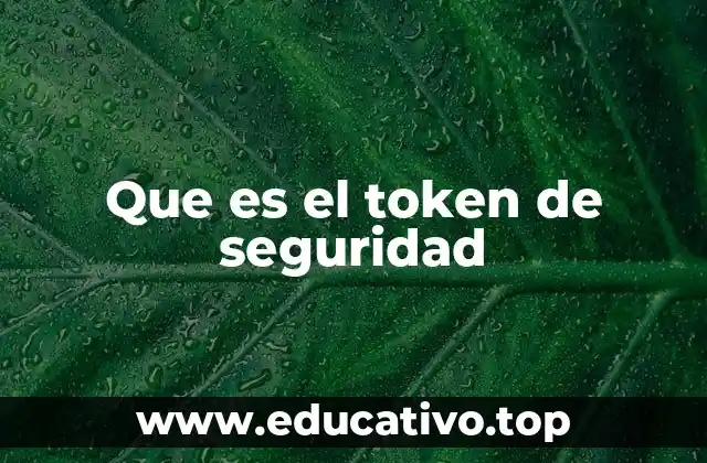 Que es el token de seguridad