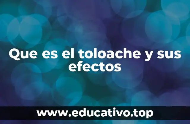 Que es el toloache y sus efectos
