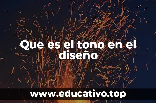 Que es el tono en el diseño