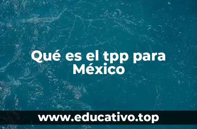 Qué es el tpp para México
