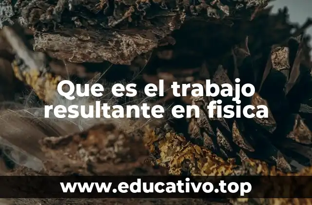 Que es el trabajo resultante en fisica
