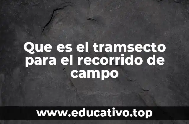 El papel del tramsecto en la investigación ecológica