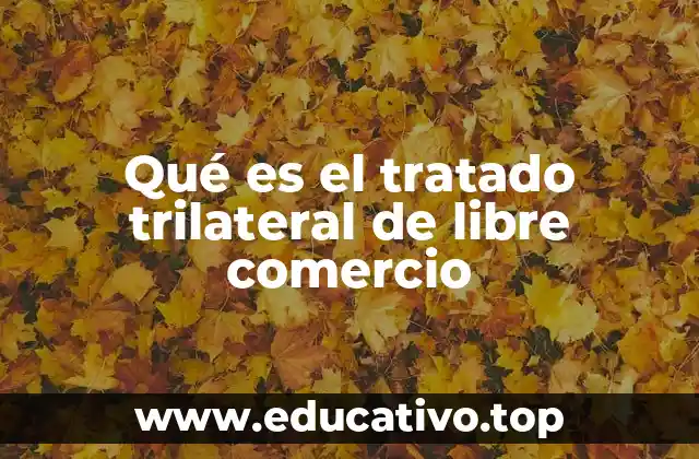 Qué es el tratado trilateral de libre comercio