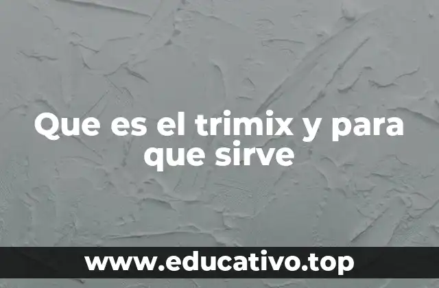 Que es el trimix y para que sirve