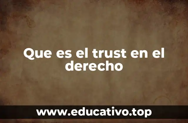 Que es el trust en el derecho