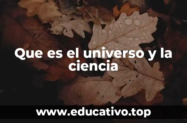 Que es el universo y la ciencia