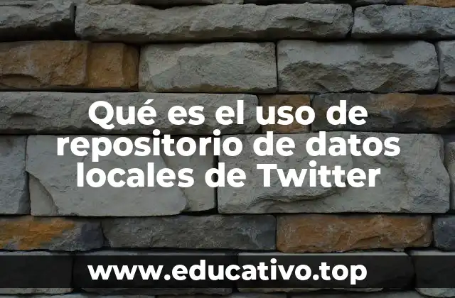 Qué es el uso de repositorio de datos locales de Twitter