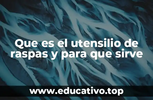 Que es el utensilio de raspas y para que sirve