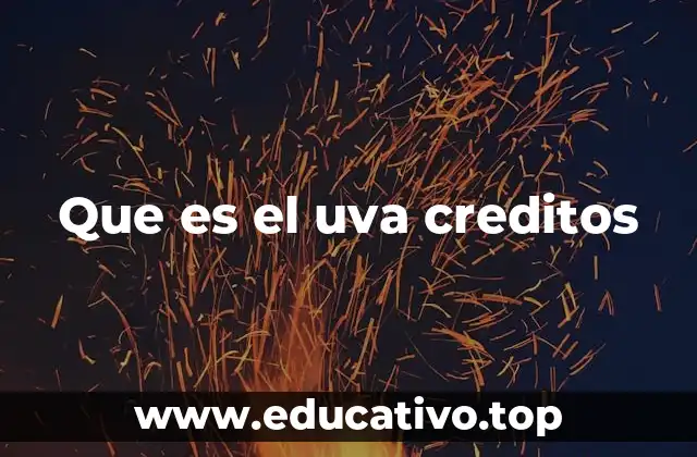 Que es el uva creditos