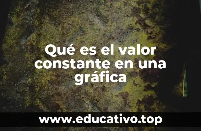 Qué es el valor constante en una gráfica