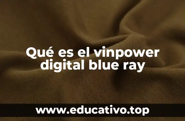 Qué es el vinpower digital blue ray