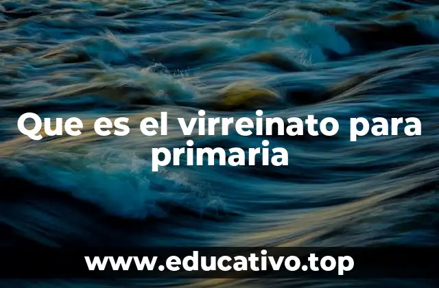 Que es el virreinato para primaria