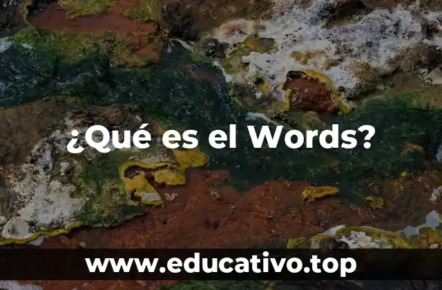 ¿Qué es el Words?