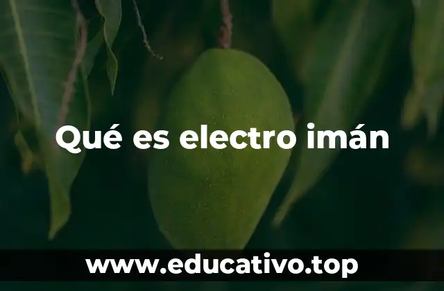 Qué es electro imán