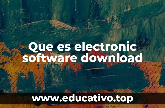 Que es electronic software download