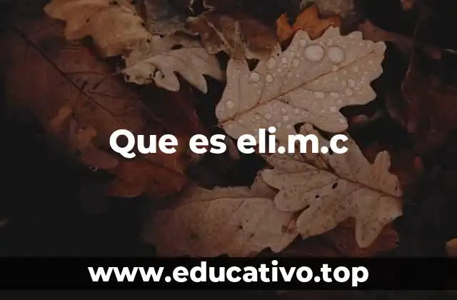 Que es eli.m.c