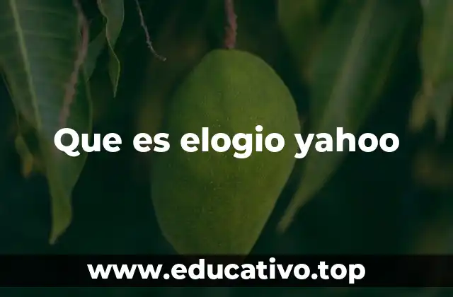 Que es elogio yahoo