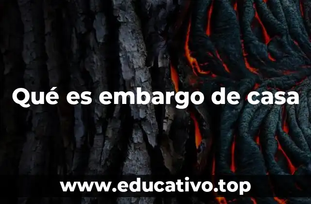 Qué es embargo de casa