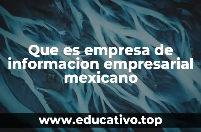 Que es empresa de informacion empresarial mexicano