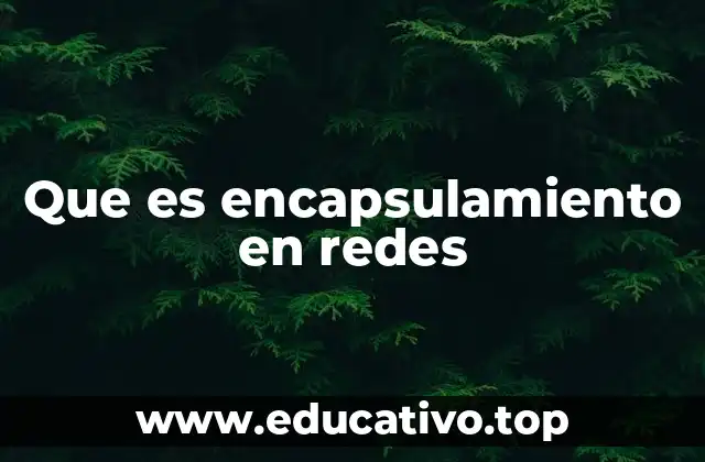 Que es encapsulamiento en redes