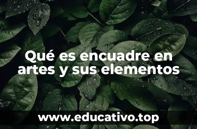 Qué es encuadre en artes y sus elementos