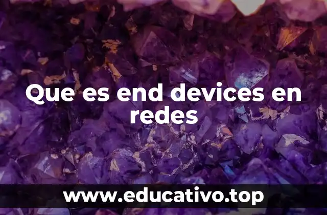 Que es end devices en redes