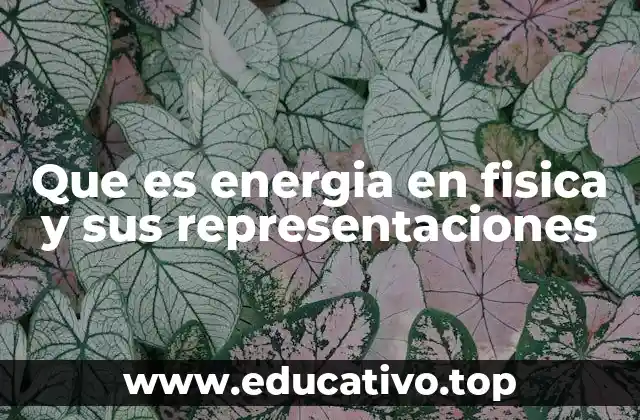 Que es energia en fisica y sus representaciones