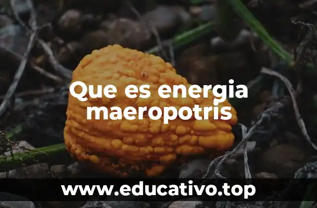 Que es energia maeropotris