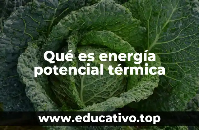 Qué es energía potencial térmica