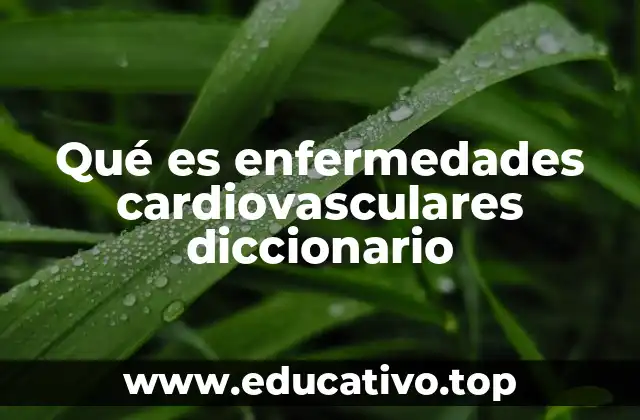Qué es enfermedades cardiovasculares diccionario