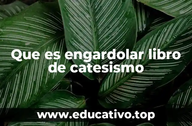 Que es engardolar libro de catesismo
