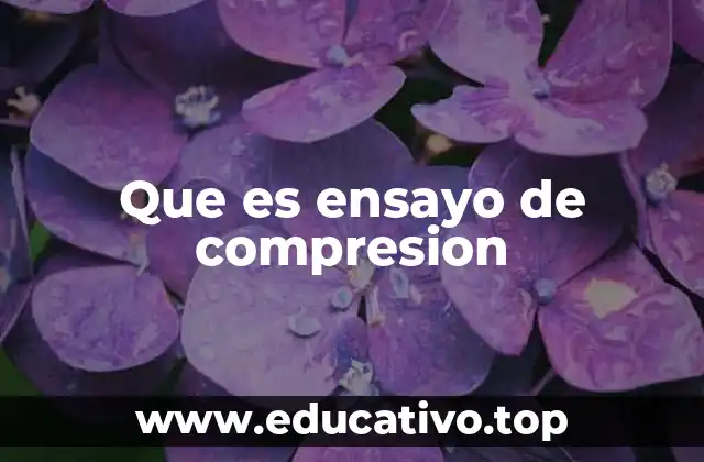 Que es ensayo de compresion