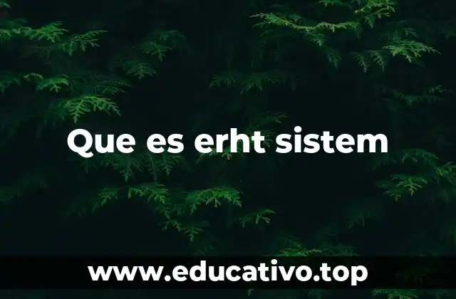 Que es erht sistem