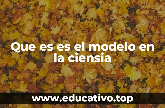 Que es es el modelo en la ciensia